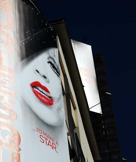 "Burlesque" billboard, Sunset and Vine