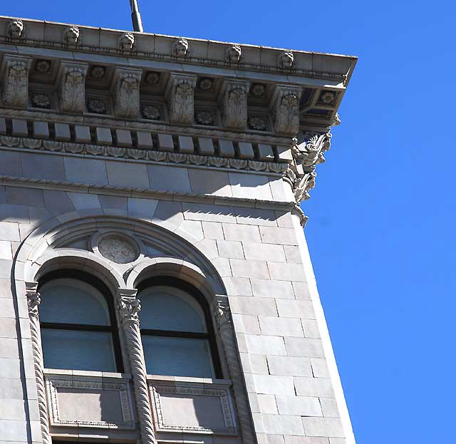 Security Pacific Bank Building at 6383 Hollywood Boulevard, at Cahuenga, from 1921, by the architects John and Donald B. Parkinson