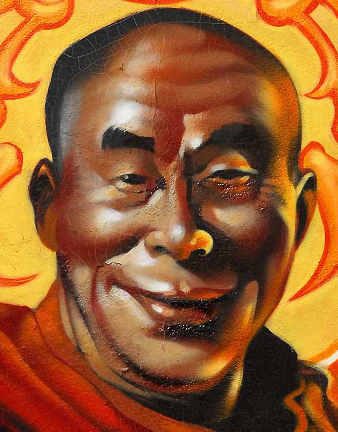 "Free Tibet" mural, alley off Spaulding at Melrose Avenue
