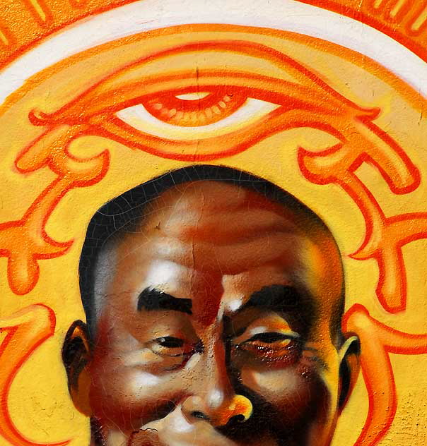 "Free Tibet" mural, alley off Spaulding at Melrose Avenue