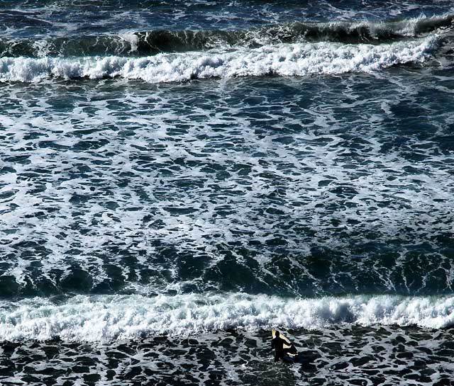 Beach at the bottom of the cliffs, where Leucadia Boulevard ends at Neptune Avenue, Leucadia/Encinitas