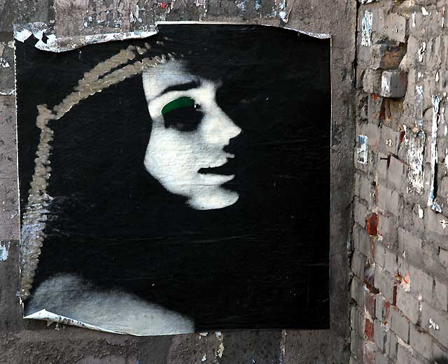 Blurred Woman, Brick Wall