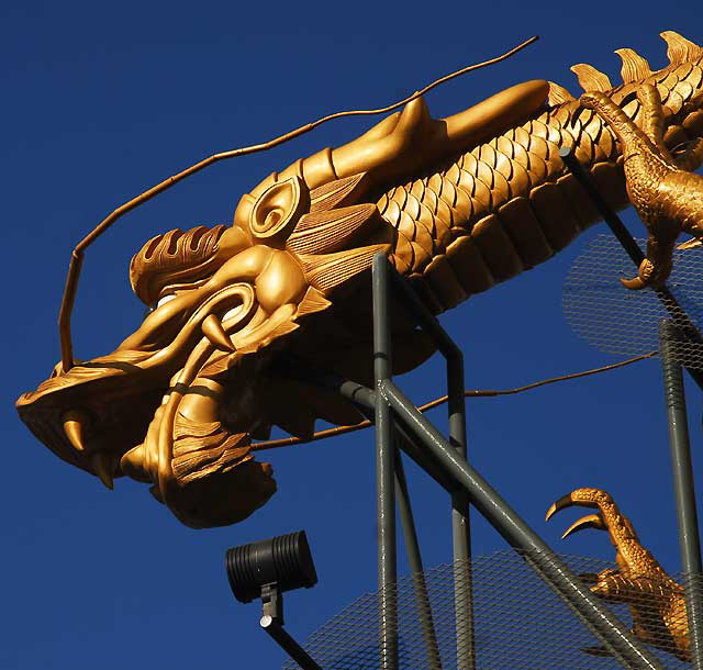 The Dragon Gate at the entrance to Los Angeles' Chinatown