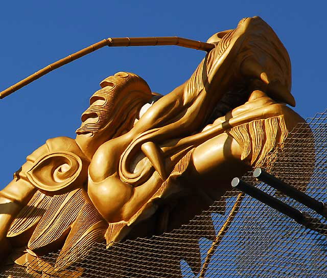 The Dragon Gate at the entrance to Los Angeles' Chinatown