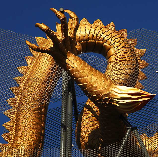 The Dragon Gate at the entrance to Los Angeles' Chinatown
