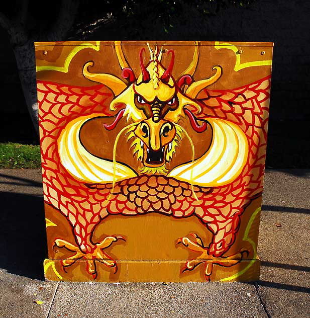 Dragon Utility Box, 600 Broadway, Los Angeles' Chinatown