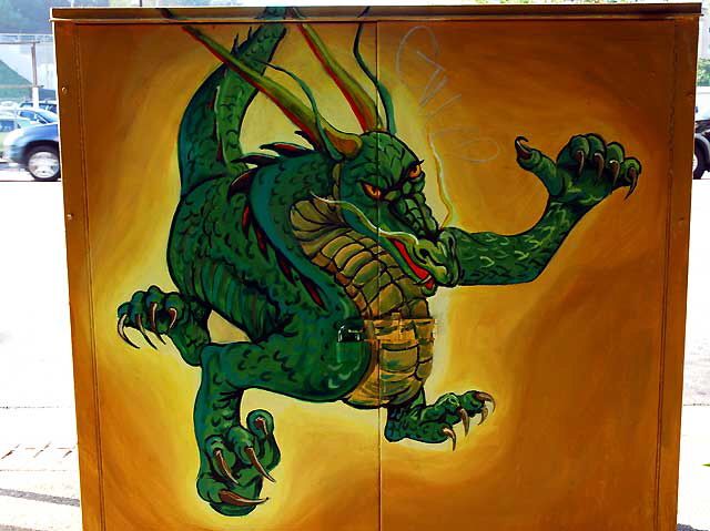 Dragon Utility Box, 600 Broadway, Los Angeles' Chinatown