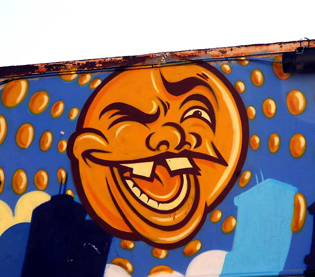 Nasty Sun, detail of mural near Heliotrope and Melrose