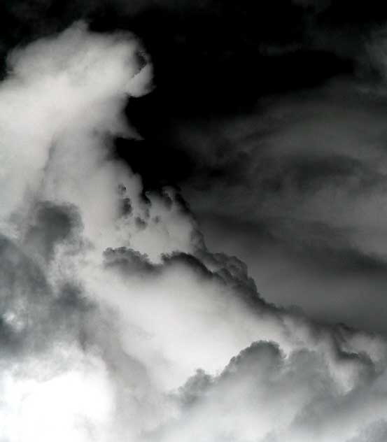 Storm clouds over Hollywood, Saturday, November 20, 2010