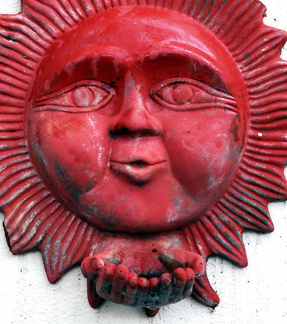 Red Sun, courtyard of The Crossroads of the World, Sunset Boulevard 