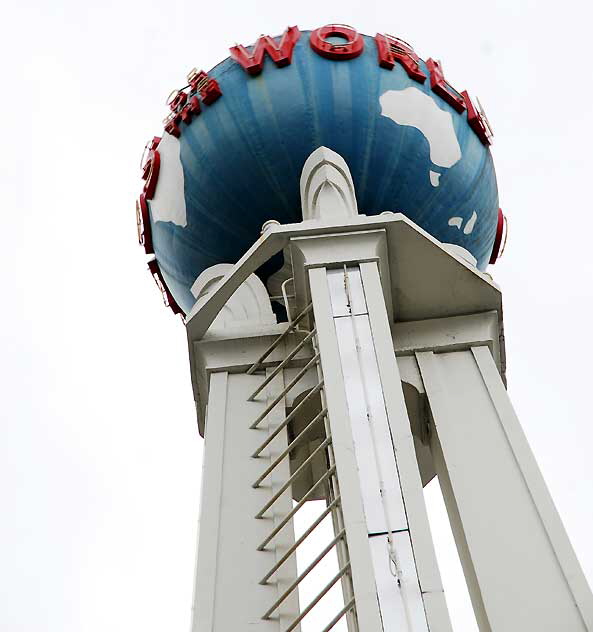 Globe Tower at the Crossroads of the World, Sunset Boulevard