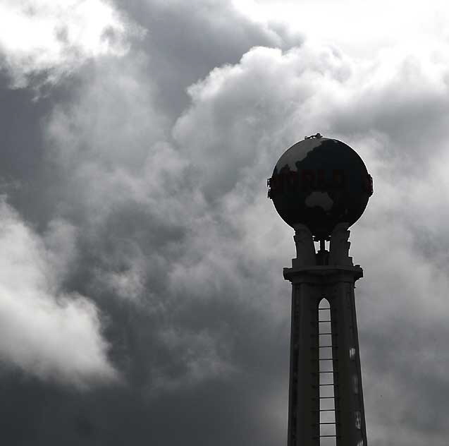 Globe Tower at the Crossroads of the World, Sunset Boulevard