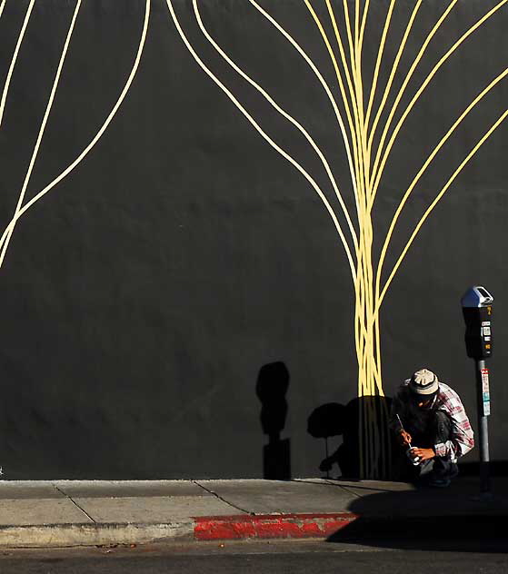 Mural Painter on Las Palmas in Hollywood
