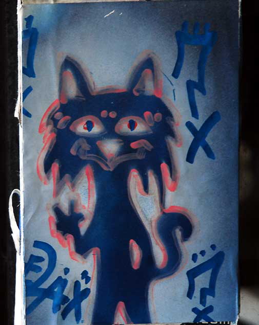 Cat Sticker, Hollywood Boulevard