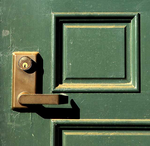 Green door at the Hollywood Athletic Club, Sunset Boulevard