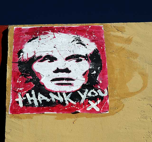 Andy Warhol graphic, 170 North La Brea Avenue, Tuesday, December 7, 2010