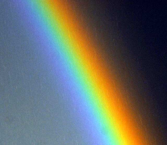 Rainbows over the Hollywood Hills, Wednesday, December 22, 2010 