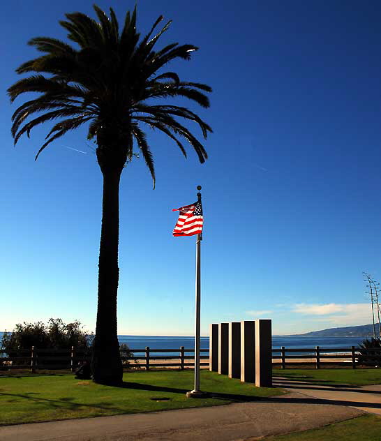 American Flag, Palisades Park, Ocean Avenue, Santa Monica