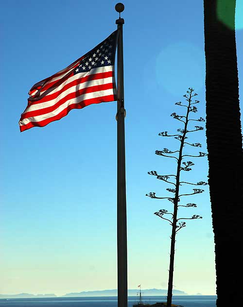 American Flag, Palisades Park, Ocean Avenue, Santa Monica