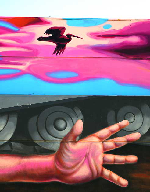 "Endangered Species" mural, Ocean Front Walk, Venice Beach