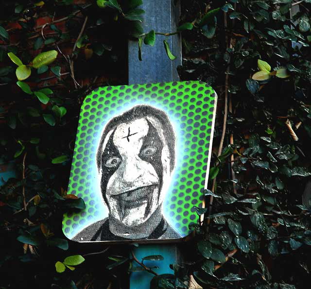 Green Face, alley behind First and La Brea