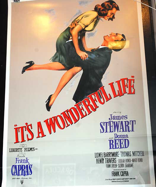 Lobby poster for "It's a Wonderful Life" - window of Larry Edmunds, Hollywood Boulevard