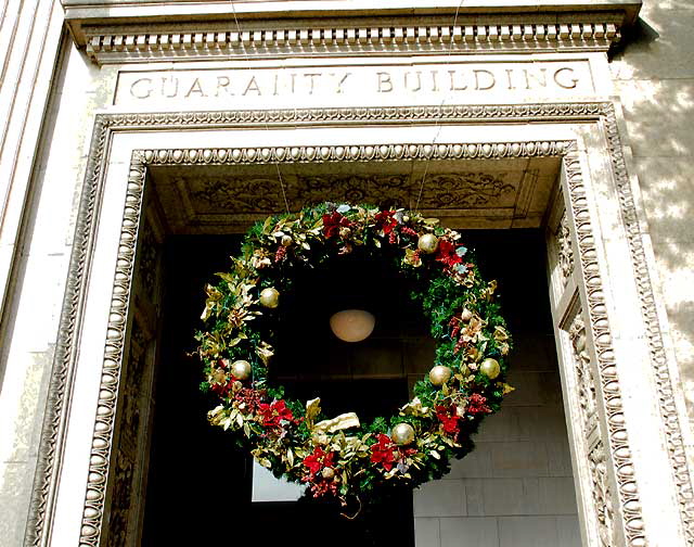 Wreath at the Guaranty Building, 6331 Hollywood Boulevard, Friday, December 3, 2010