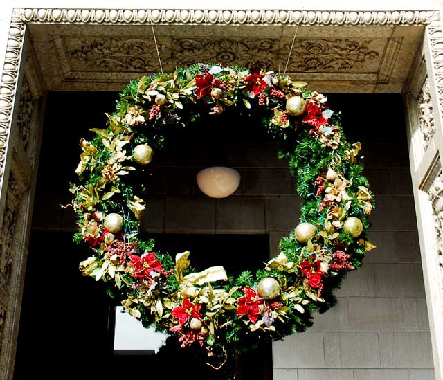 Wreath at the Guaranty Building, 6331 Hollywood Boulevard, Friday, December 3, 2010