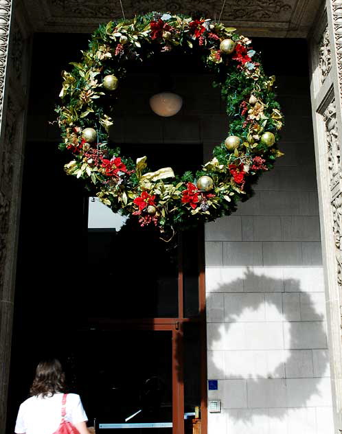 Wreath at the Guaranty Building, 6331 Hollywood Boulevard, Friday, December 3, 2010