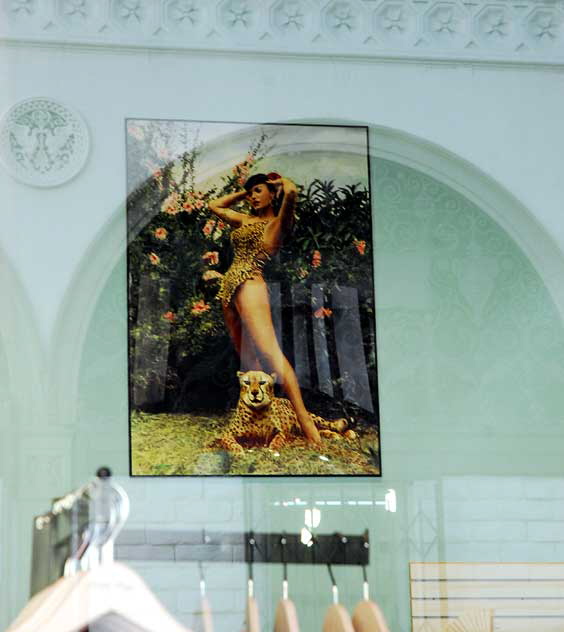 Window of the Betty Page Store, Hollywood Boulevard at Cherokee