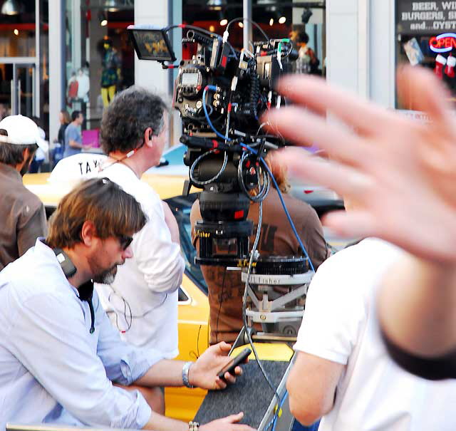 Filming new Muppets movie at the Chinese Theater on Hollywood Boulevard, Monday, December 13, 2010