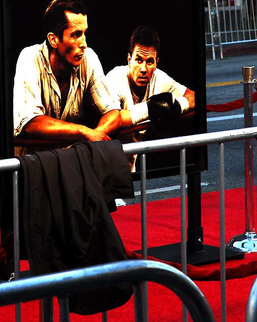 Setting up for the premiere of the movie "Fighter" - Hollywood Boulevard, Monday, December 6, 2010