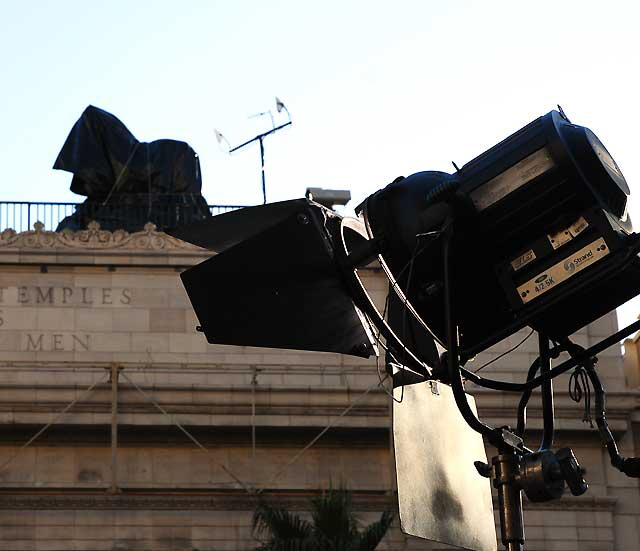 Setting up for the premiere of the movie "Fighter" - Hollywood Boulevard, Monday, December 6, 2010