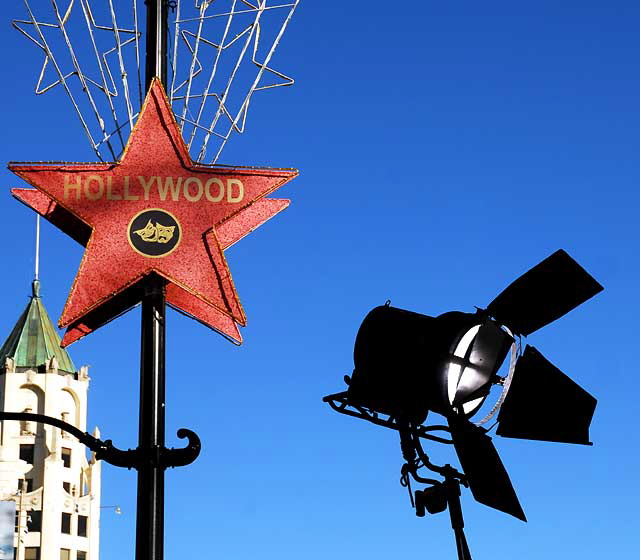Setting up for the premiere of the movie "Fighter" - Hollywood Boulevard, Monday, December 6, 2010