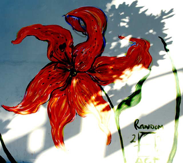"Random Act" flower, Highland and Selma, Hollywood