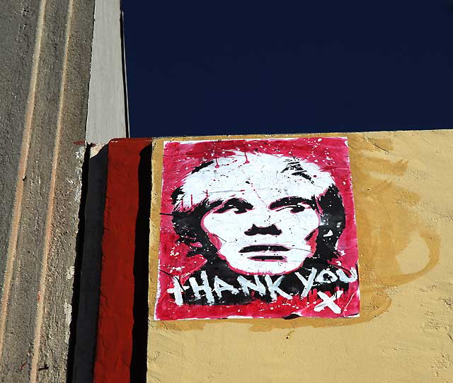 Andy Warhol graphic, 170 North La Brea Avenue, Tuesday, December 7, 2010