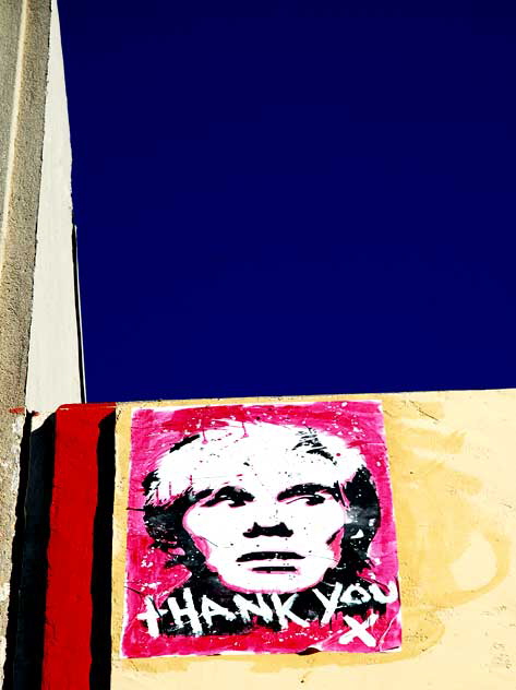 Andy Warhol graphic, 170 North La Brea Avenue, Tuesday, December 7, 2010