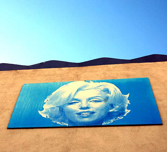Warhol-style Marilyn Monroe lithograph, beauty salon on Fairfax at Oakwood, south of Hollywood