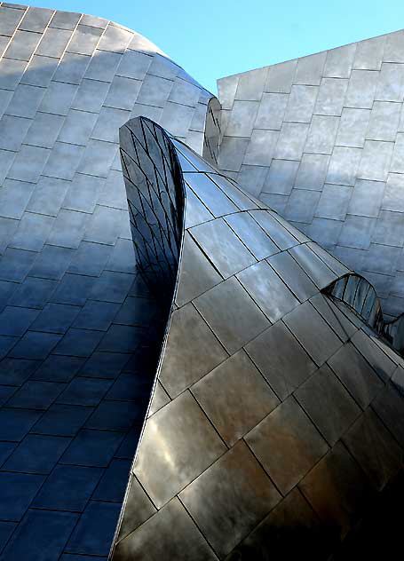 Walt Disney Concert Hall, 111 South Grand Avenue, downtown Los Angeles, by Frank Gehry, opened on October 23, 2003