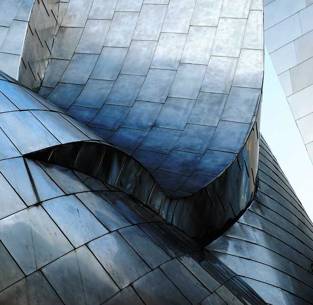 Walt Disney Concert Hall, 111 South Grand Avenue, downtown Los Angeles, by Frank Gehry, opened on October 23, 2003