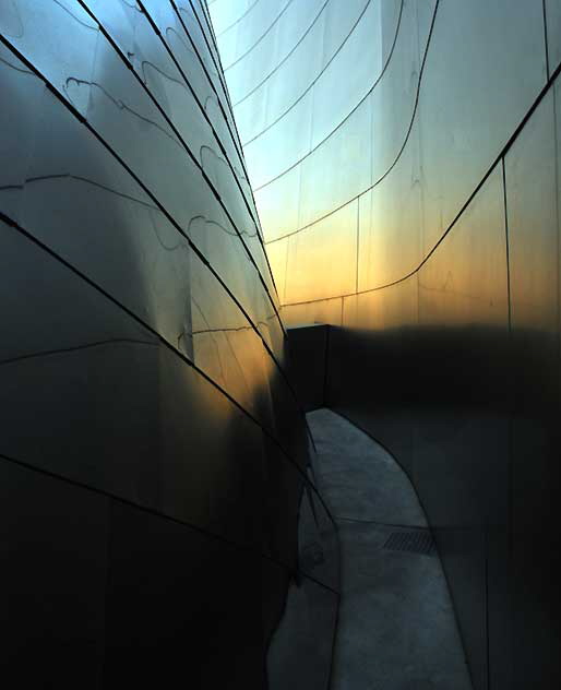 Walt Disney Concert Hall, 111 South Grand Avenue, downtown Los Angeles, by Frank Gehry, opened on October 23, 2003