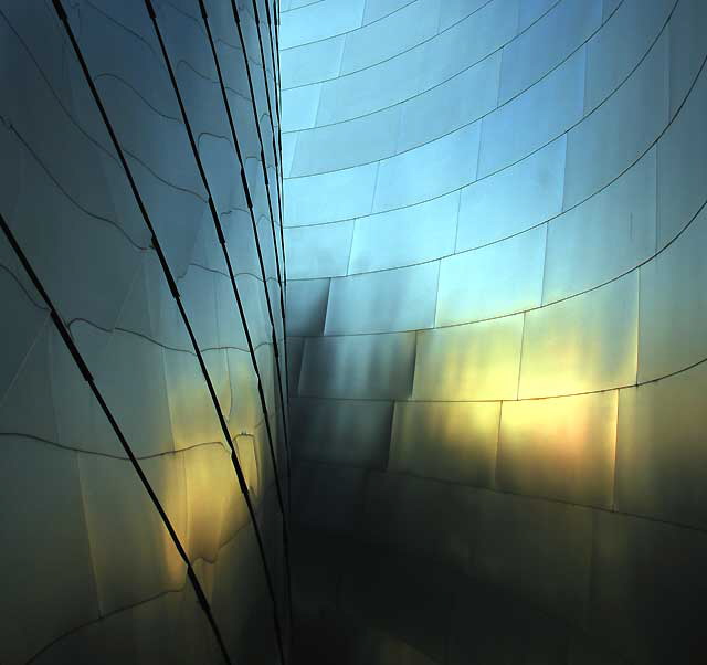 Walt Disney Concert Hall, 111 South Grand Avenue, downtown Los Angeles, by Frank Gehry, opened on October 23, 2003