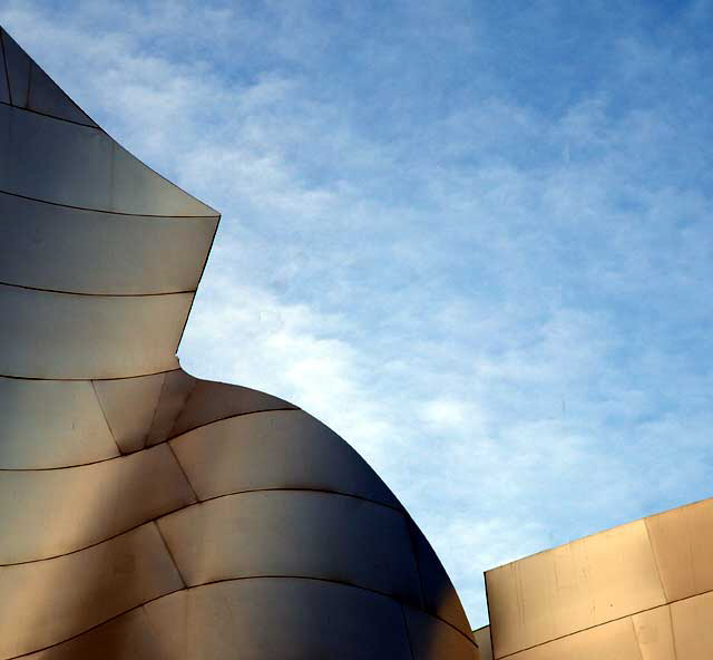 Walt Disney Concert Hall, 111 South Grand Avenue, downtown Los Angeles, by Frank Gehry, opened on October 23, 2003