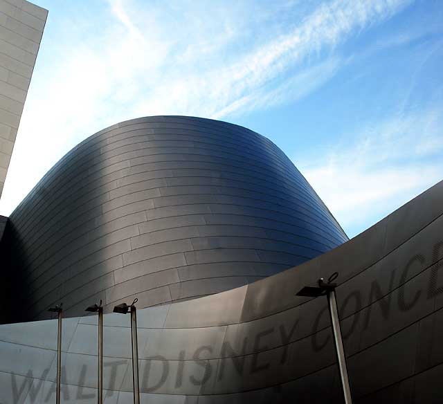 Walt Disney Concert Hall, 111 South Grand Avenue, downtown Los Angeles, by Frank Gehry, opened on October 23, 2003