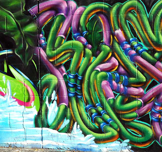 Graffiti wall, alley behind Melrose Avenue