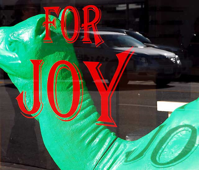 "Hump for Joy" - window of Aspen Optical on Melrose Avenue