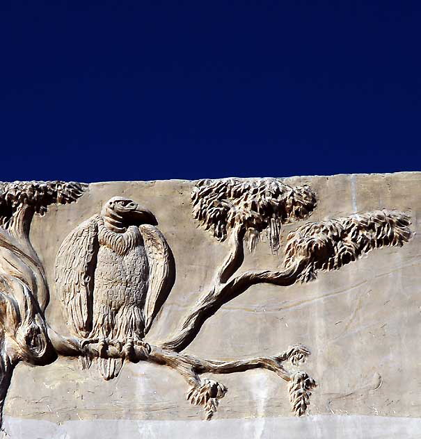 Bas-relief frieze at the Page Museum at the La Brea Tar Pits