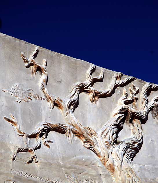Bas-relief frieze at the Page Museum at the La Brea Tar Pits