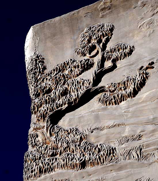 Bas-relief frieze at the Page Museum at the La Brea Tar Pits