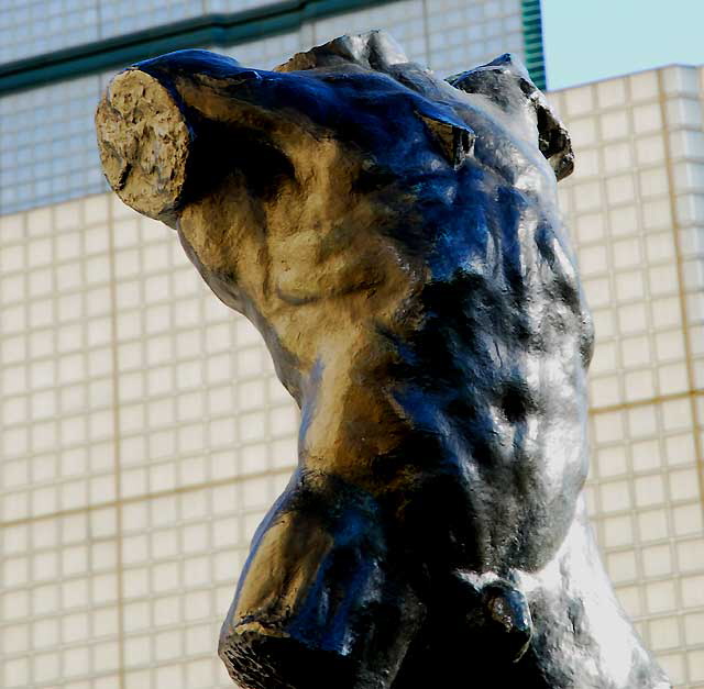 Marsyas (torso of "The Falling Man") - first modeled 1882-89 - Rodin, at the Los Angeles County Museum of Art (LACMA) on Wilshire Boulevard